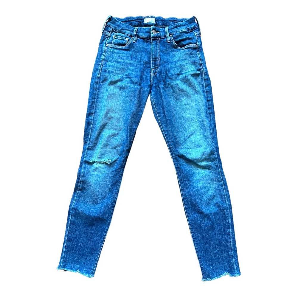 MOTHER Blue Ankle & Cropped Jeans